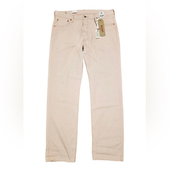 Levis 501 Fresh Adult Jean 27 X 30 Pink Limited Classic Button Fly Cotton Men's. - Picture 6 of 14